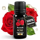 Aromaholik Rosenöl BIO 100% naturrein – Ätherische Öle für Diffuser & Aroma Diffuser...