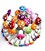 Aliotech 50 Pieces Assorted Color Mini Mushroom Miniatures Artificial Garden Fairy Bonsai Plant Pot Resin Craft Decoration for Home DIY Micro Landscape Decor (Assorted Color)