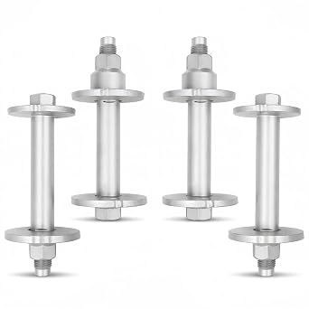 ULZOZN Front Alignment Camber Toe Adjustment Bolt Fit for Toyota Tacoma 1995-2004 4Runner 1996-2002 Replace 48409-35050 48452-35020 90080-11283, 4 Pcs Lower Control Arm Cam Bolts Kit