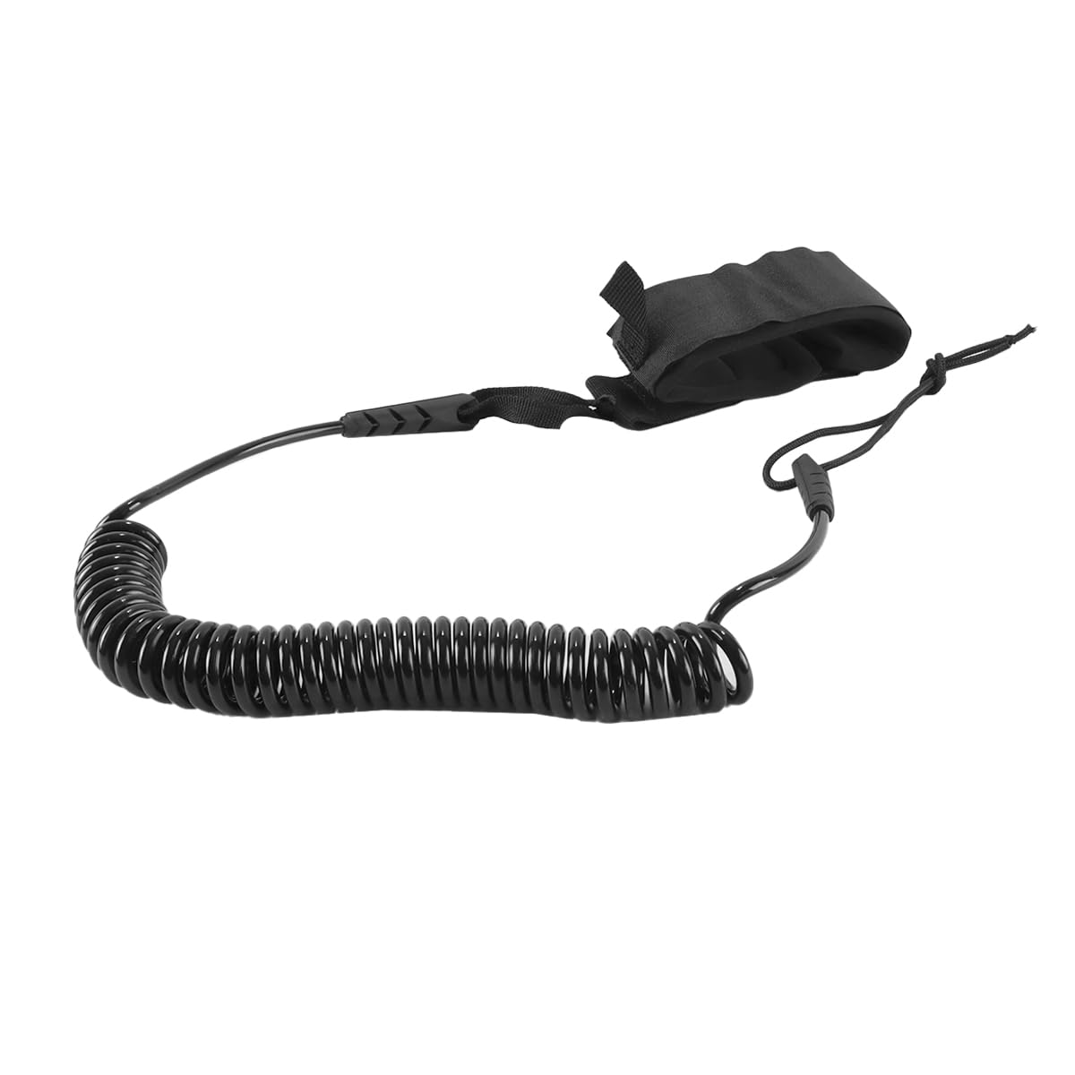 Surf-Leash Padboard Knöchelriemen Manschette Kordel Verstellbare Spiralleine Surfboard Knöchel Surffeder Bein Fußseil für Wassersport Surfbrett Schwarz