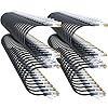 Cables de conexión Cat6a de 0.5 pies (paquete de 96) delgado, cable de conexión Ethernet Cat6 cobre puro, cable de conexión flexible Cat 6 550MHZ 10G, cables de red Cat 6A que ahorran