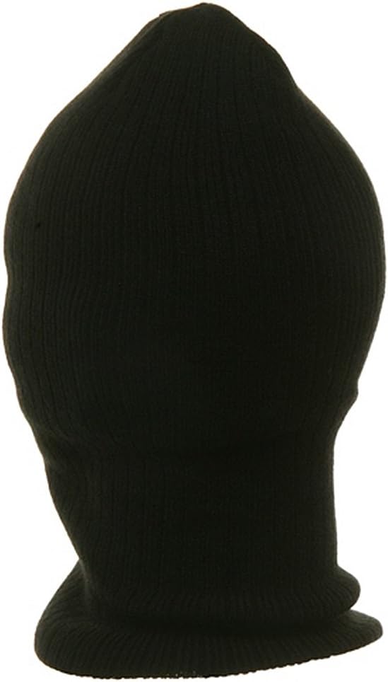 Thinsulate One Hole Ribbed Mask - Black