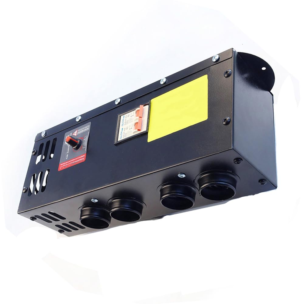 Riloer Calentador eléctrico Autocaravana, 24 V, 600 W-800 W, portátil, con 4 Orificios, descongelador de Parabrisas, calefacción y refrigeración.