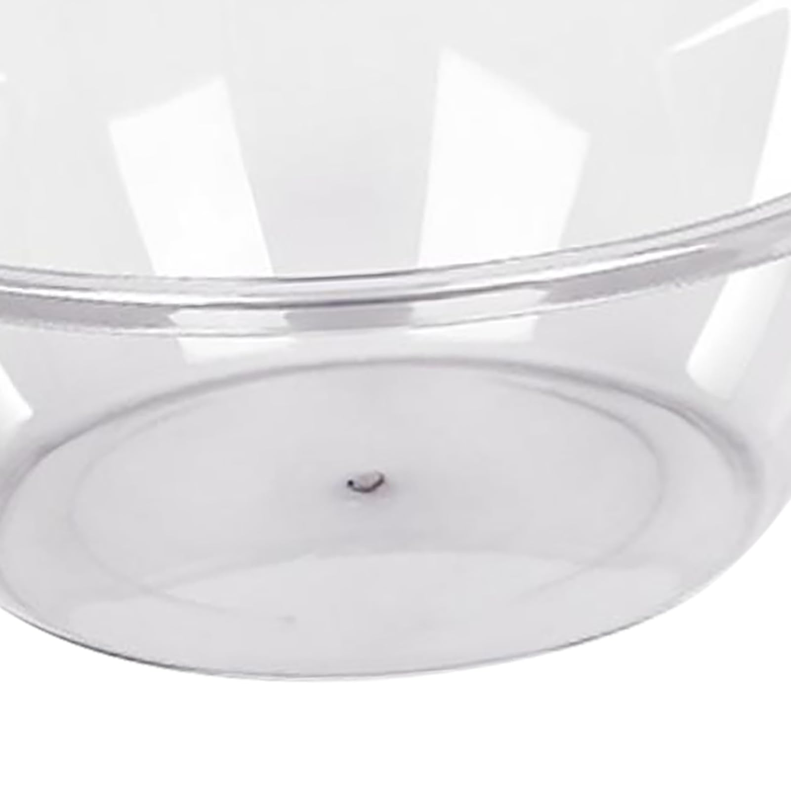 Pilipane Bassin Transparent Multifonction épais Rond en Pet pour Usage Domestique, Design Compact et matériau sûr adapté à Divers Besoins domestiques. (Groß klar)