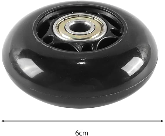8PCS 64mm 82A Inline Skate Wheels with ABEC-7 Bearings for Indoor Outdoor Roller Skating Luggage Training