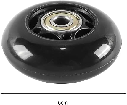 8PCS 64mm 82A Inline Skate Wheels with ABEC-7 Bearings for Indoor Outdoor Roller Skating Luggage Training