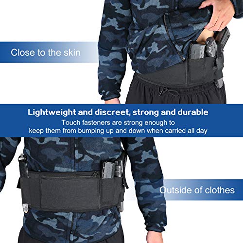 Ceinture Tactique Intérieure - Porte Chargeur Dissimulé Multi-angle (Walther, CZ...)