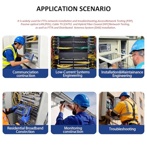 Image of 12-in-1 OTDR Optical Fiber Tester 1310 /1550 /1625nm,37 /36 /37db,5.6' Touch Screen,Integrat ing Automatic OTDR, Expert OTDR, Event Map, 10G Dual OPM,Optical Power Meter, End StateCheck