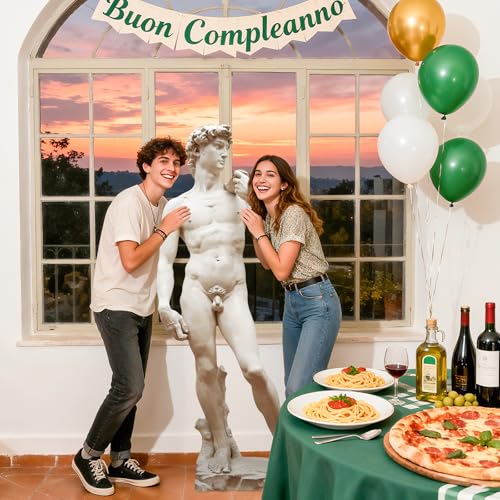 ARQRHTLY 67\" David Cardboard Cutout Life-Size David Statue Standee for Art Party Decor, Realistic Sculpture for Classroom Display, Museum Events, Photo Booth Backdrop, Cultural Educational - Thumbnail 5
