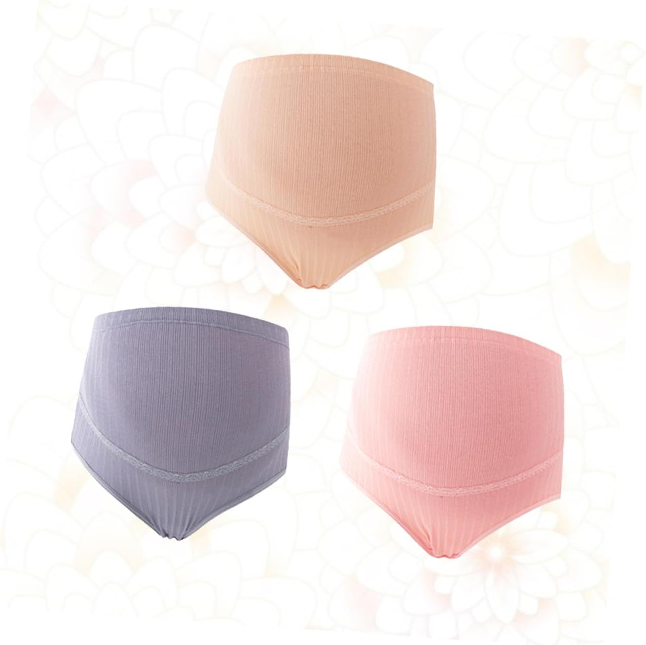 3-pack High Waist Cotton Maternity Pants Shapewear Leggings for Pregnant Women Soft Breathable Nursing Underwear Assorted Color
