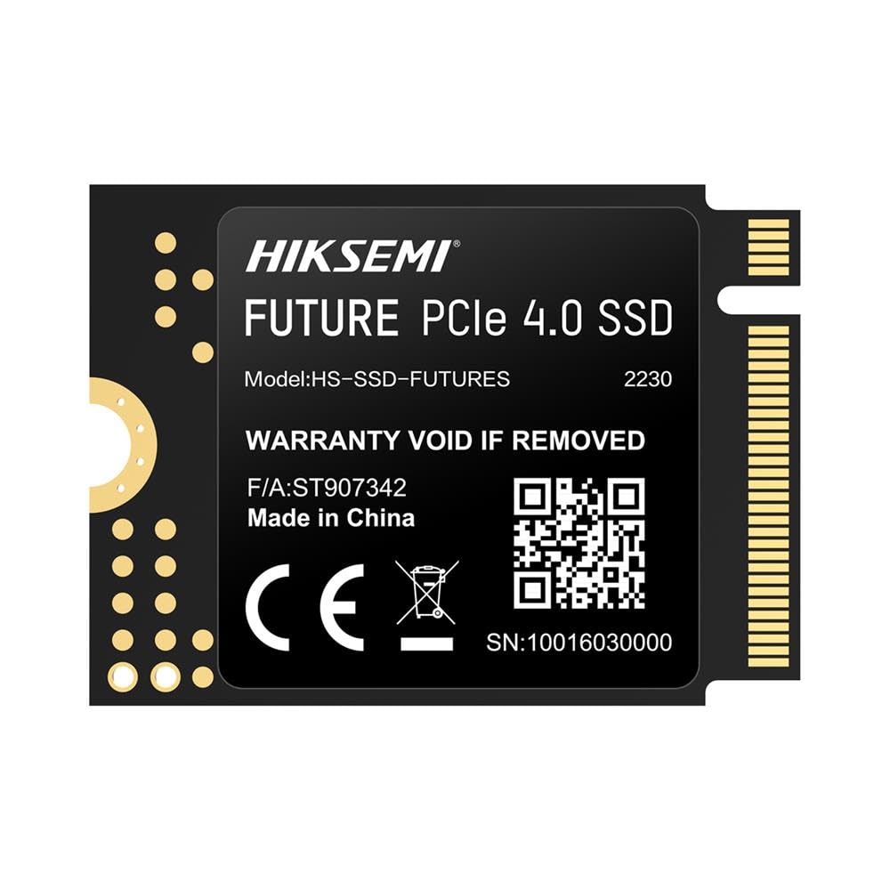 Hiksemi 1024GB FUTURES PCIe Gen 4.0 M.2 2230 SSD upto 7400/MBs