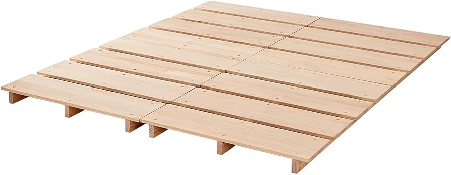 Amazon｜Verbose ベッドフレーム すのこベッド クイーン すのこ