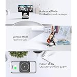 Foldable Magnetic Wireless Charger, KU XIU X40 Aluminum Alloy 3 in 1 Charging Station for Apple, Fast Charging Travel Charger for iPhone 17 16 15 14 13 12, 5W for Apple Watch & AirPods, Black - Image 2