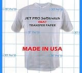 Inkjet Heat Transfer Paper, Jet Pro SS 11' x 17' For Light T-Shirts, Iron on or Heat Press From 5 up...