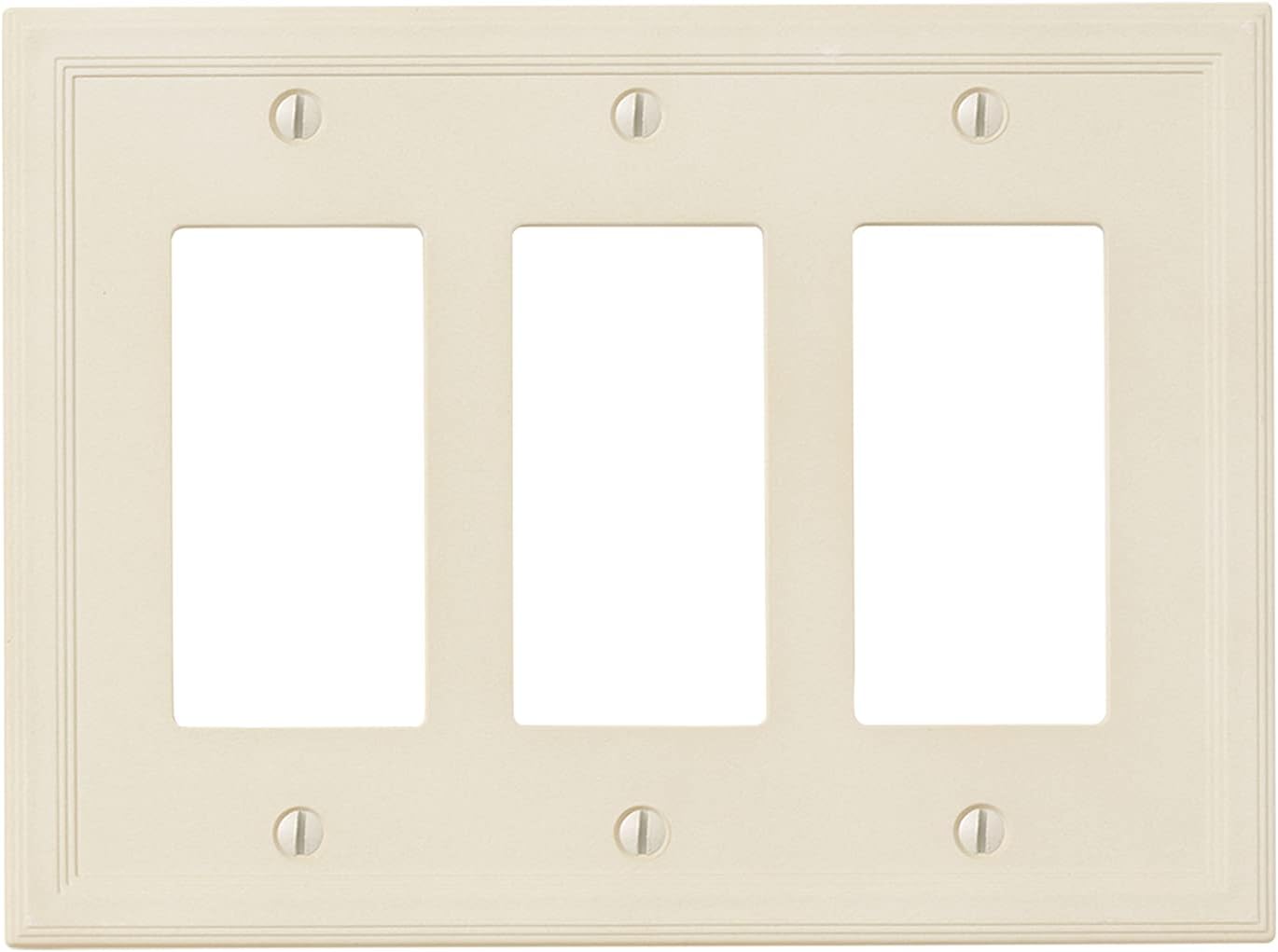 Insulated Triple Rocker Ivory Light Switch Cover Decorative Outlet Cover Wall Plate Amazon Com