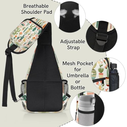 Bolso cruzado unisex tipo sling para senderismo y viaje miniatura 4
