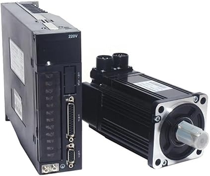 Motor Driver 90ST-M02430 220V 750W AC Servo Motor 3000RPM 2.4 N.M. 0.75KW servomotor Single-Phase ac Drive Permanent Magnet Matched Driver1kw 4N.m no Brake