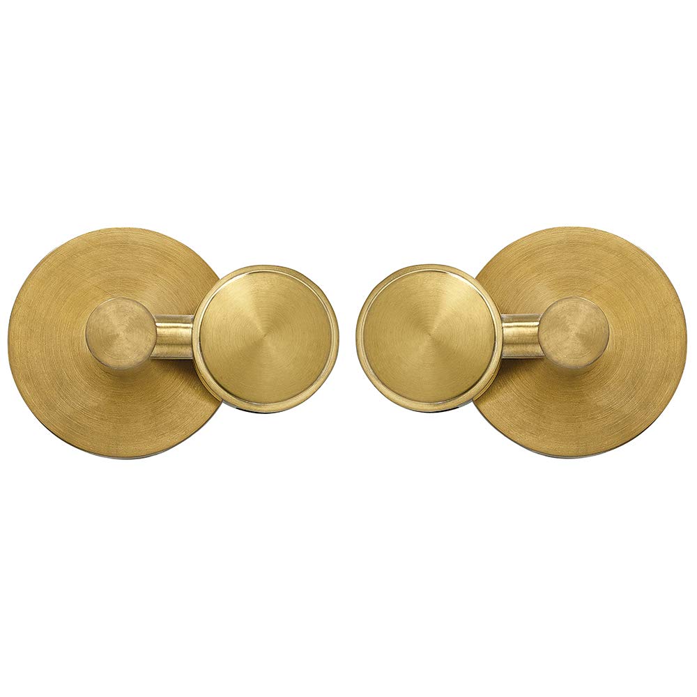 Hamilton HillsRound Brushed Gold Pivot Mirror Hardware Tilting Anchors for Mirror or Picture Glass or Plexiglass