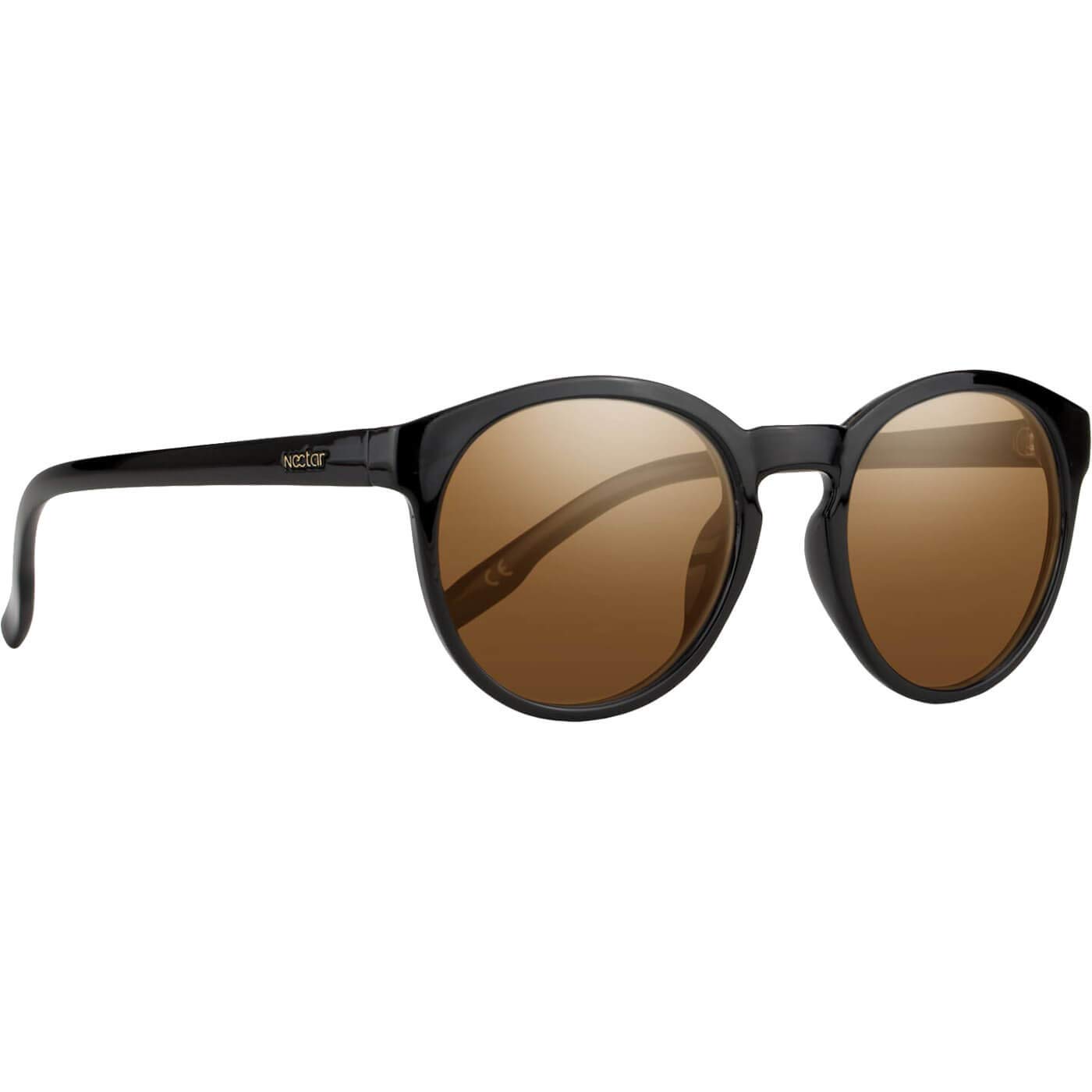 Polarizied Round Eye Moab Black / Amber Sunglasses
