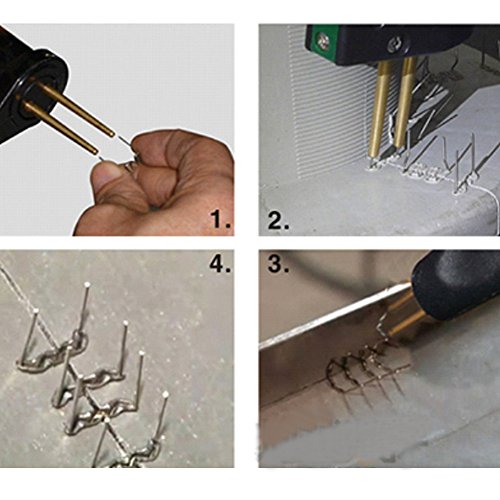 Qpking Hot Stapler Car Bumper Repair Plastic Welder Kit, 110V Hot Stapler Plastic Welding Gun Machine With 600Pcs Staples Car Body Repair Collision Repair Sets #TOP2