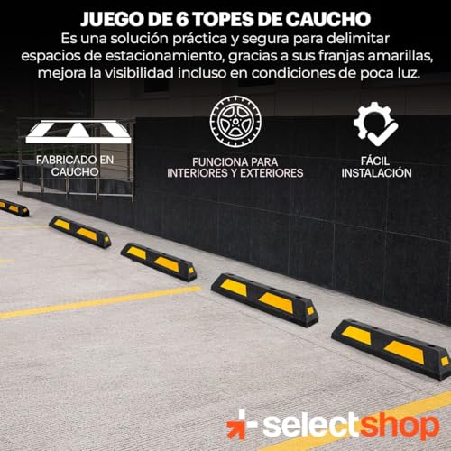 Topes de hule para estacionamiento 26 Imagen adicional