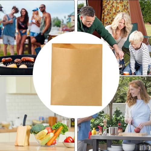 Bolsas de papel para bocadillos y envoltorio de comida rápida resistente a grasa 6