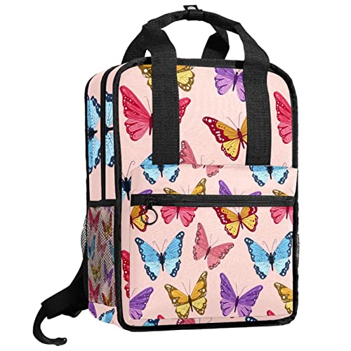 Cartable sac à dos pour garçons motif camouflage vert et rose avec bretelles ajustables