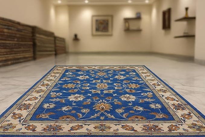 Image of Luxurious Tufted Woolen Carpet Collection Size 4 X 6 Feet (Color-Multi)