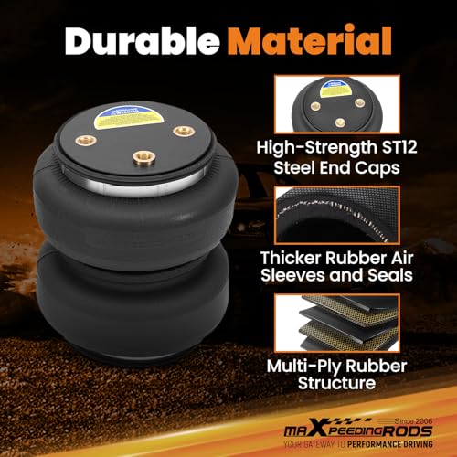 Image of maXpeedingrods 5000 lb Air Suspension Bags Kit for Ford F250 F350 1999-2007