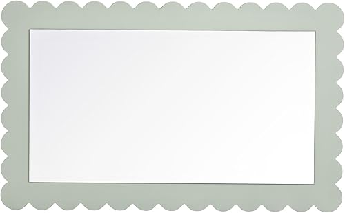 Miniatura 7 de Modway Emmeline Espejo de pared rectangular festoneado en salvia