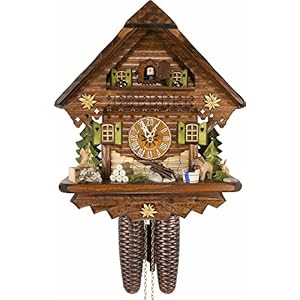 Cuckoo-Palace Reloj cucú días de Movimiento 8 Estilo Chalet 34cm