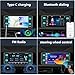 Single Din Radio Car Stereo with Wireless Apple CarPlay,Single Din Touchscreen Radio,Car Radio Bluetooth Support Android Auto,Mirror Link,Car Radio with Backup Camera GPS USB&Type-C FM/AM SWC EQ MIC