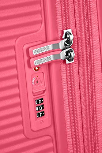 American Tourister Soundbox - Spinner Medium Expandable Maleta, 67 cm, 81 Liters, Rosa (Hot Pink)