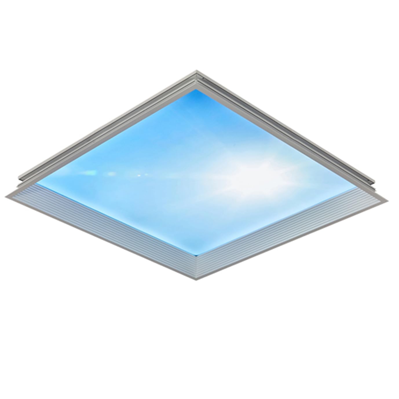 Niebieskie niebo światło sufitowe, inteligentne niebieskie niebo, wewnętrzne sztuczne świetliki z efektem naturalnego światła, regulowana temperatura barwowa, wbudowana instalacja, do piwnicy, salonu