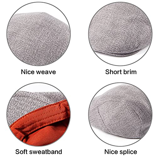 Ladybro 2Pack Unisex Flat Cap Newsboy Hats For Men Women, Scally Cap Summer Hat For Golf #TOP5