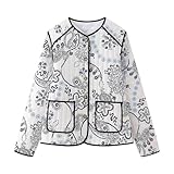 Détails uniques : cette veste cardigan confortable surdimensionnée à manches longues, col à revers, deux poches latérales pratiques, style boyfriend, poignets et ourlet élastiques est votre premier choix pour la mode décontractée