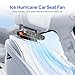 WYYHAA Car Seat Cooling Fan, Portable Electric Headrest Cooling Fan with Elastic Belt 3 Wind Speeds, Bladeless Design, Adjustable Direction for All Cars,A