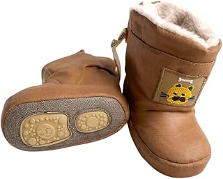 CAPZNMORE Woolen Booties for Babies Hand-Knitted Soft Wool Baby Booties for Newborns & Infants Warm Winter Baby Shoes for Boys & Girls