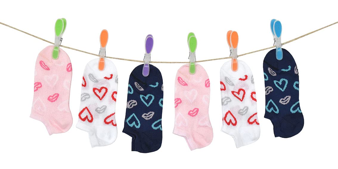PETTI Artigiani Italiani - Calzini Bambina, 6 Paia di Calzini Fantasmino Bambina, Calzini Bambino Fantasmino Femminuccia, Calzini Bambina Cotone Filo di Scozia, 100% Made in Italy