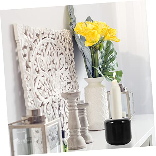 Wiccan Candle Holder 20 Pcs Ceramic Candle Holder Black Candle Holder Candle Sconces Ceramics The Bell Black Candlestick Holders #TOP1