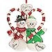 Miles Kimball Personalized Candy Cane Snow Couple Ornament