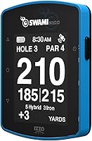 IZZOGolf Swami Kiss 2.0 Handheld Golf GPS Rangefinder with Magnetic Cart Mount - Blue