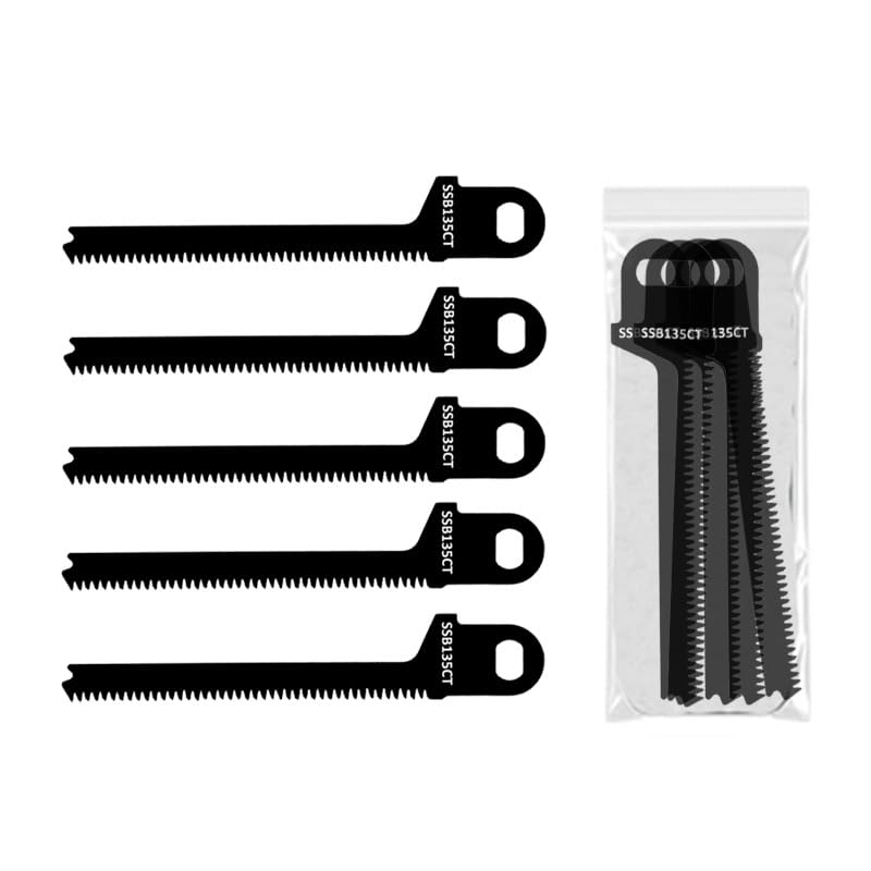 5Pcs SSB135CT 135mm Saw Blades Replacement Compatible with Black & Decker Scorpion FKS890E KS890ECN KS890EK KS890GT KFBES850K KS880 Carbon Steel Saw Cut Blade