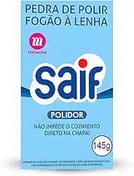 Pedra De Polir Saif 145G, Saif, Pedra Polidora De Fogão À Lenha, Azul, Não Impede O Cozimento Direto Na Chapa, Facilitando Sua Vida, Maximizando Toda Limpeza