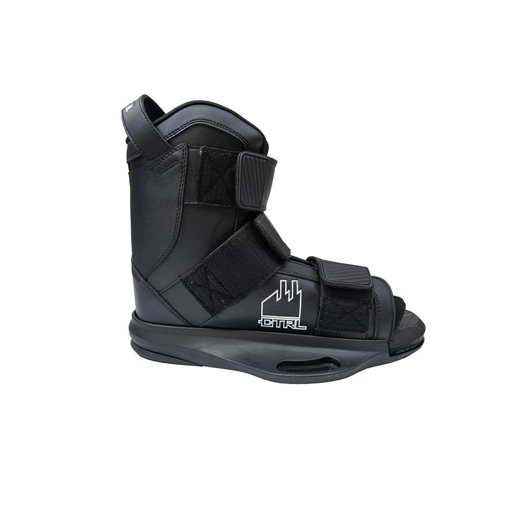 CTRL Imperial V2 Open-Toe Wakeboard Bindings, Black, 9-12