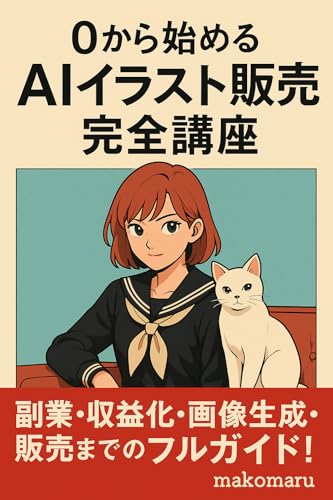 0から始める AIイラスト販売完全講座: 副業・収益化・画像生成・販売までのフルガイド!