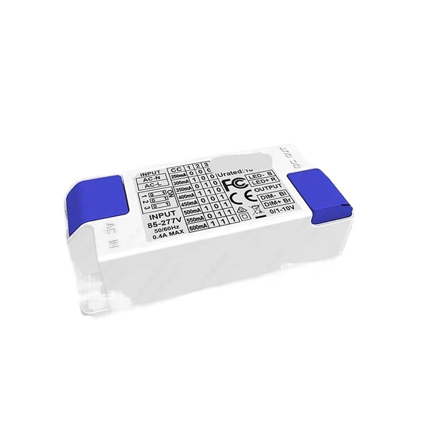 1PCS 0-10V dimmable LED Driver Lighting Transformer(350mA 18-46V PC)