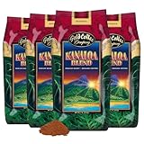 Gold Coffee | Kanaloa Premium House Blend, Medium Roast, Ground |100% Arabica Coffee, 1 lb. (Pack of 4)