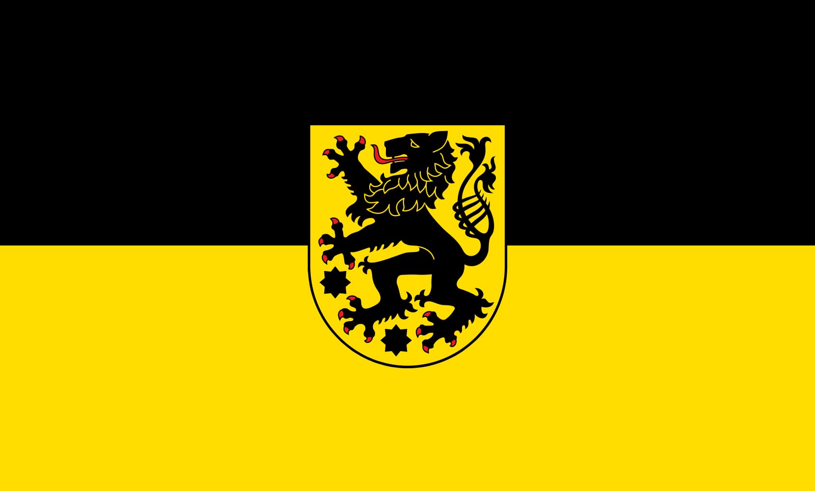 Drapeau Large Sonneberg anti-décoloration 90x150cm pour pavoisement extérieur