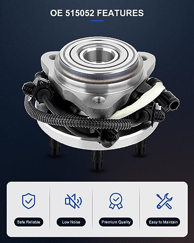 Image of ECCPP 2-Piece 515052 Wheel Hub Bearing for Mercury Mountaineer 1997-2001 | for Ford Explorer Sport Trac 2001-2005 5 lugs w /ABS Sensor Pre-Greased Sealed